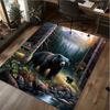 Black bear Rug - Home carpet Office Decorative Carpet For Living Room Bedroom Door Mat Floor Rug Computer Chair Area Rug