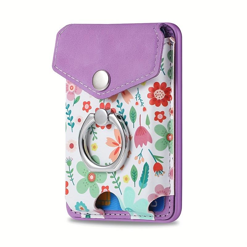 Magnetischer Handy-Kartenhalter Ring Faux-Leder Geldbörse Tasche Multi-Kartenkapazität Sicherer Halt und Ständerfunktion Für Magsafe Tasche