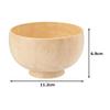 Yamanaka Lacquerware Shirasagi Mokko Soup Shirasagi Bowl Maple Made in Beige Bowl, M, Approx. 11cm, Wood, Natural, Japan,