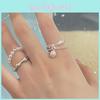 Exquisite Pearl Inspired Lightweight Luxury Double Layer Pendant Ring For Women In Various Colors