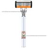 Manual Six-Layer Blade Razor for Men - Vintage Beard Shaver Holder