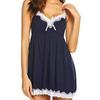 Women Sexy Sleepwear Lace Chemise Nightgown Full Slip Babydoll Sleepwear Women's Sexy V-Neck Lace Trim Lingerie - Sleeveless Lace Bodysuit Nightgown