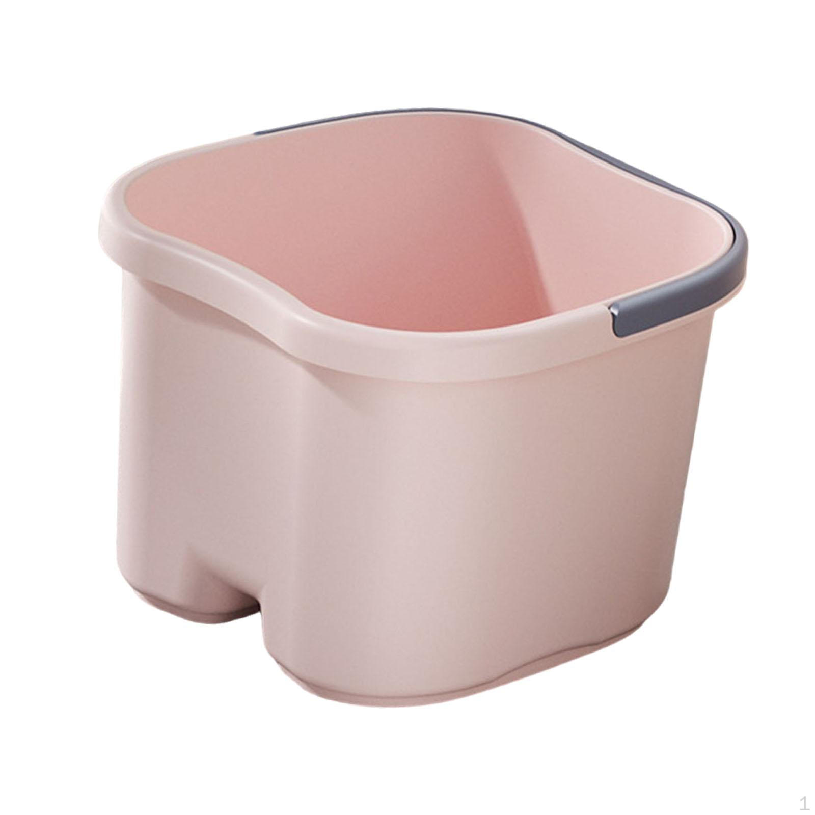 

Foot Bath Tub Feet Bathing Lightweight for Household Dormitory Relaxation Sturdy Home Pedicure розовый