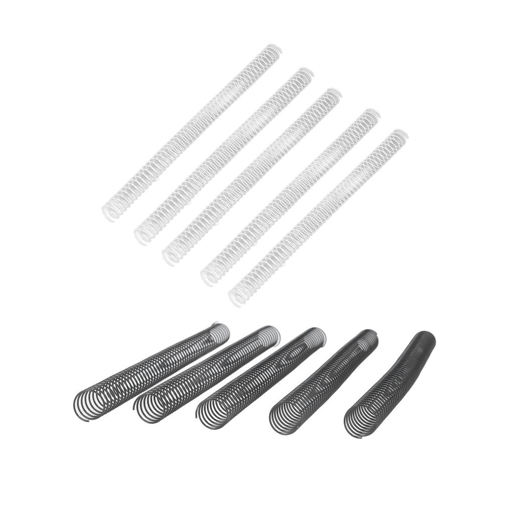 100Pcs Metall Spirale Bindung Spulen 19mm Durchmesser 48 Zähne 4:1 Pitch 170 Blatt Kapazität Bindespirale