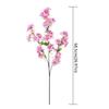 Plastic Artificial Peach Blossom Branch Real Touch Fake Flower Silk Cherry Blossom  Wedding Decor