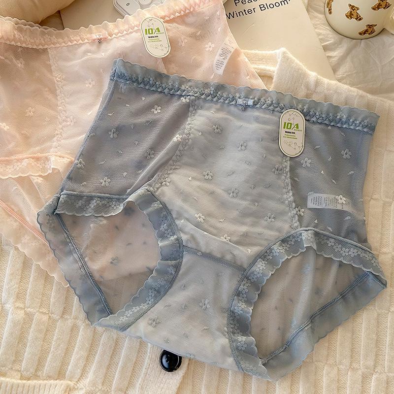 Plus Size Women's Summer Slim New Comfortable Lace Breathable High Waist Panties