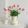 2 Stück 5 Köpfe Künstliche Tulpen Blumen Real Touch Luxus Silikon Kunstblume Haus Zimmer Hochzeit Dekoration Brautstrauß