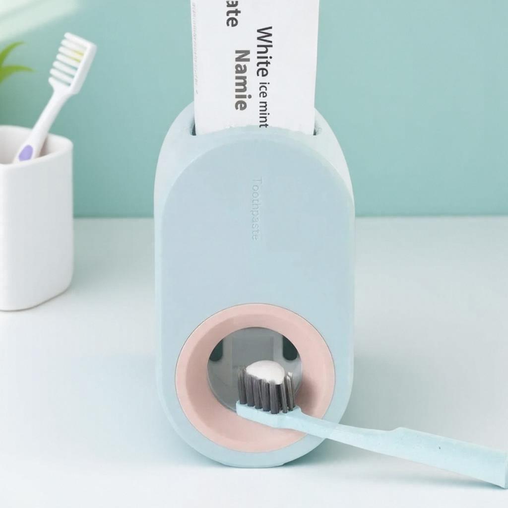 Automatisk Tandkrämspressare Ingen Stansning Kreativ Lat Tandkrämshållare Kompakt Badrumspressningsenhet Hemanvändningstillbehör