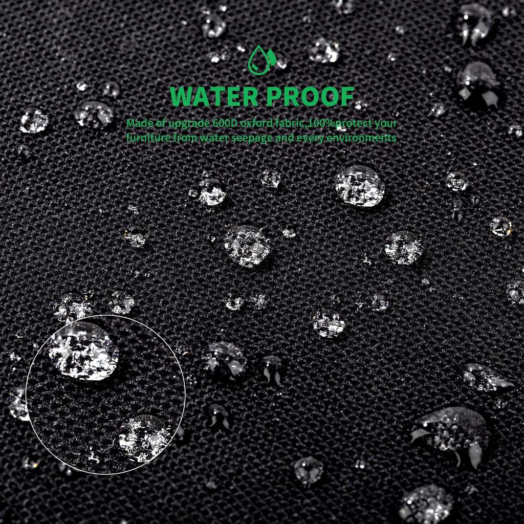 Stacked Chair Dust Cover with Storage Bag Waterproof Chair Covers Outdoor Garden Patio Furniture Protector Cover Chair Sofa