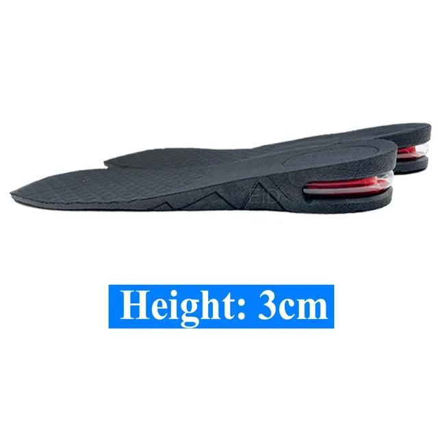 Fashion New 3-7cm Height Increase Insole Cushion Height Lift Adjustable Cut Shoe Heel Insert Taller Shockarch Support Absorbant Foot Pad
