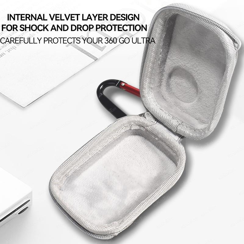 For Insta161 GO Ultra Protective Storage Bag Sports Camera Mini Organizer Case With Hook Portable Travel Storage Bag Accessories