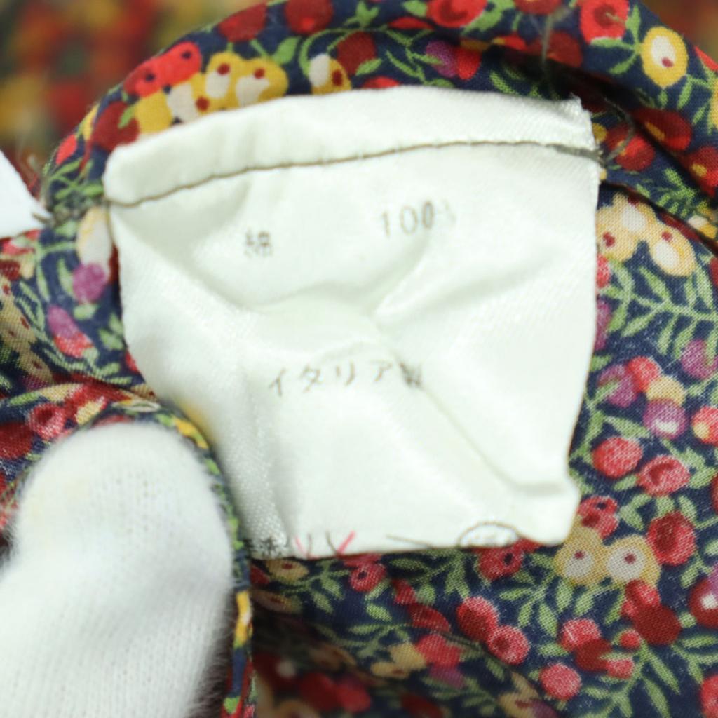 Finamore Made In Italy Floral Long Sleeve Shirt Red Series Women Used