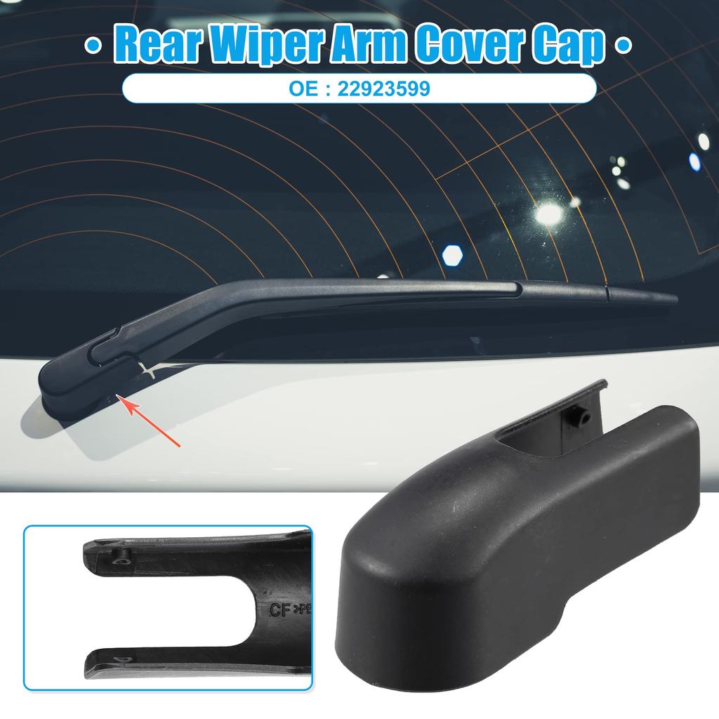 ACROPIX Rear Wiper Arm Nut Cover Cap for Jeep Compatible with Renegade Black 1 Piece