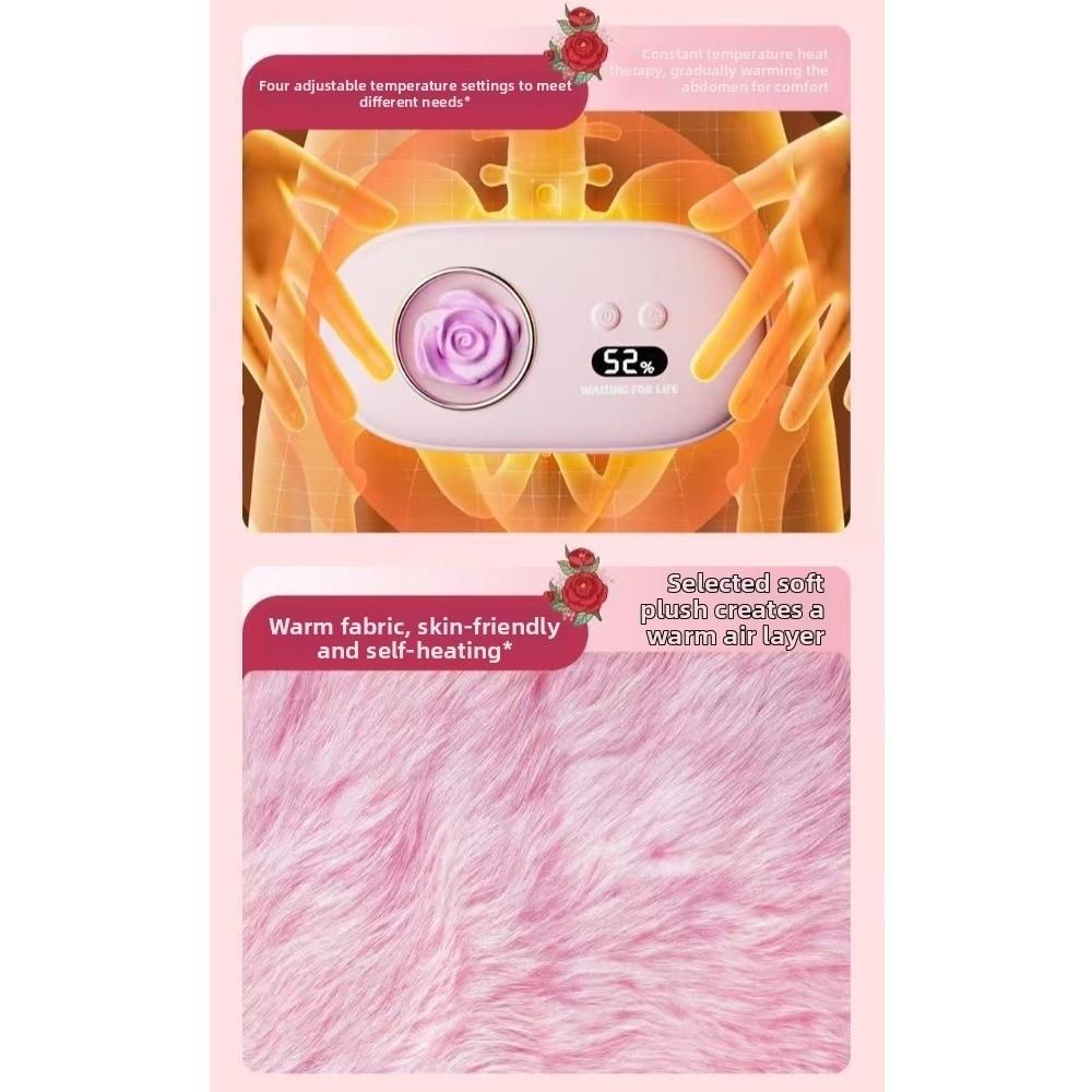 Warmth Abdomen Waist Heating Massage Pad Electric Heating Belt for 5V1800mAh for /Office/Travel