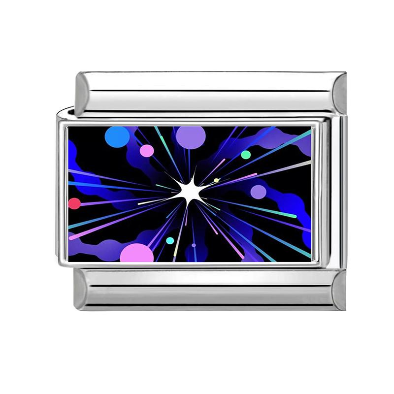 Fashion Purple Red Star Romantic Planet Daisy Cat Bead Fit 9mm Italian Charm Bracelet Stainless Steel Girls' DIY Making Jewelry
