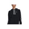 Under Armour Logo Loose Fleece Hoodie Women Hoodies Black 1365861-001
