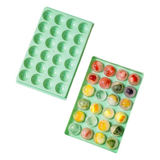 Tác na led s víkem, kulatý výrobník ledových koulí, 24/36 dutin, forma na led, bez obsahu BPA, mrazicí tác bez obsahu BPA na whisky koktejly