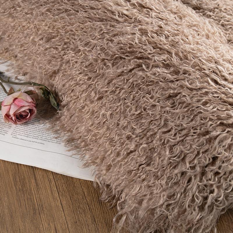 Beach Wool Plush 6cm Long Hair Cashmere Kig Animal Hair Wool Cotton Doll Fried Wool Hand-made Fabric Background Fabric Patchwork