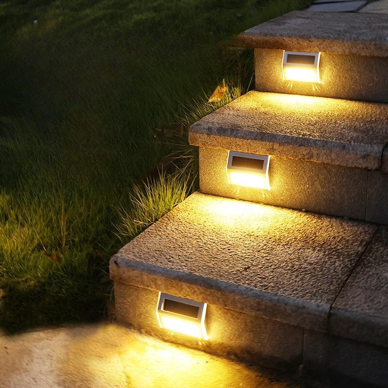Solar-powered Staircase Wall Lamp, Stainless Steel Courtyard Corridor Lamp, Wall Lamp, Ceiling Lamp, Waterproof