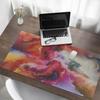 Protective Desk Mat with Abstract Colorful Storm Graphic 120X60 Cm