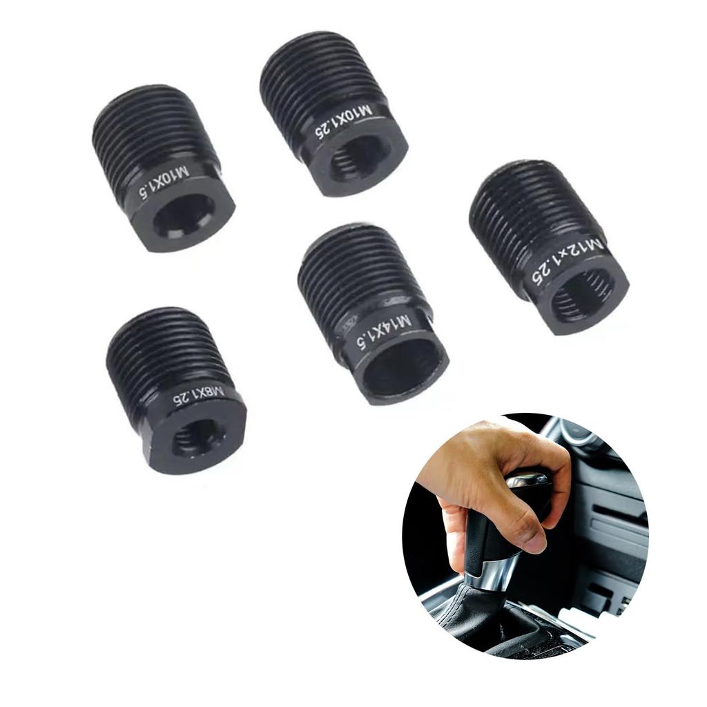 Shift Knobs [5 pieces] Adapter, Gear Stick Knob Adapter, Car Shift Lever Screw, Replacement