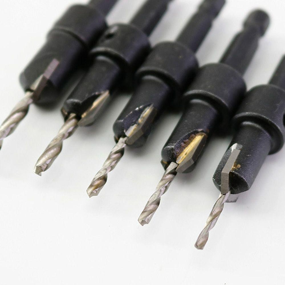 Adjustable Countersink Drill Bit Pointed Head Hex Shank Drill Durable Woodworking Drill Bit  Wood