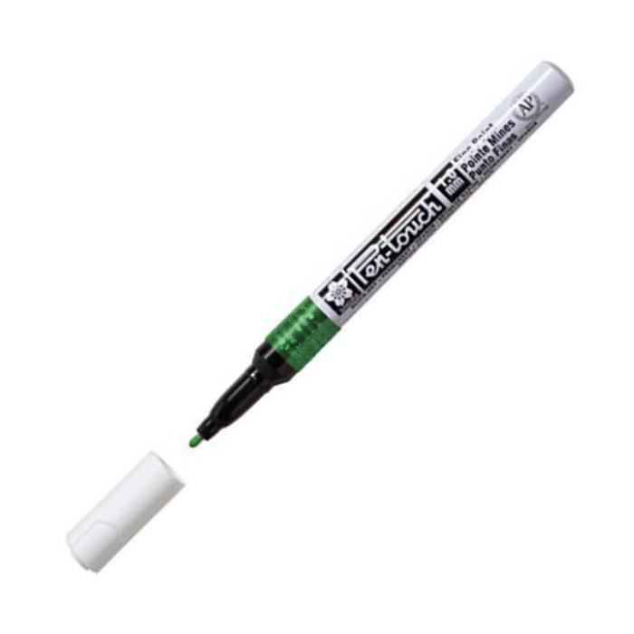 Marcador - SAKURA - Pen-Touch Fino - 1,0 mm - Verde - Indeleble verde