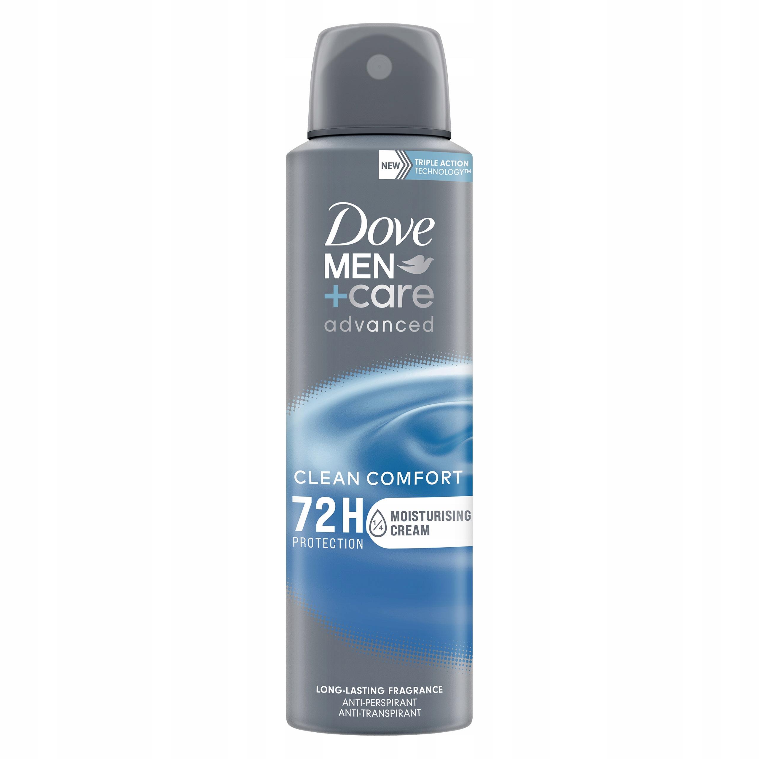 Spray Antiperspirant Dove Men+Care Advanced Clean Comfort, 150 150 ml