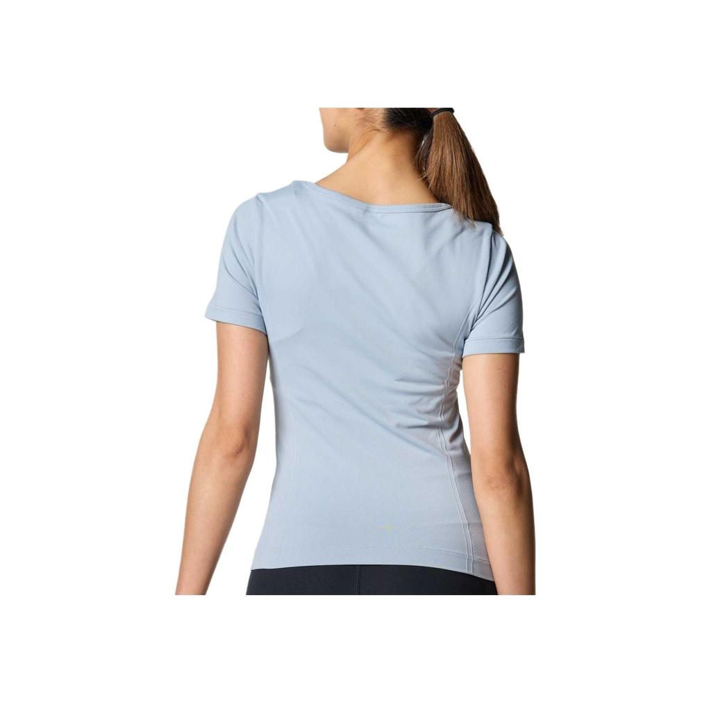 Under Armour Vanish Round Neck Comfortable Solid Color Short Sleeve Breathable Regular T-Shirt Women T-Shirts Harbor-Blue 1379149-467