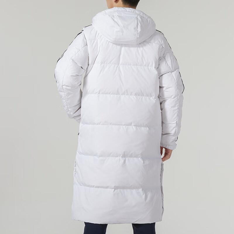 adidas 3-Stripes Long Down Jackets 'White' Men's IT8713