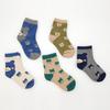 5-Pair Kids Teddy Bear Socks
