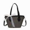 Korean Version of Large-capacity Casual Bucket Bag 2025 New Trendy Vegetable Basket Bag Fashionable One-shoulder Commuting Oblique Span Bag