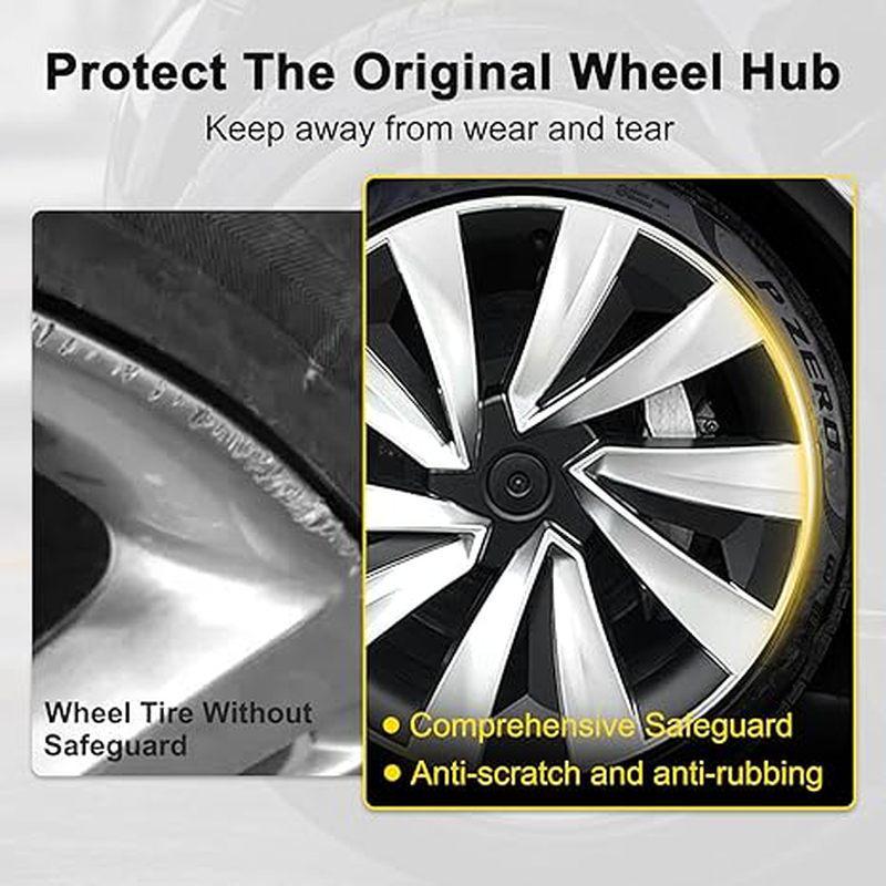 Fits 2025-2026 Tesla Model Y Two-Tone 19" Wheel Covers.