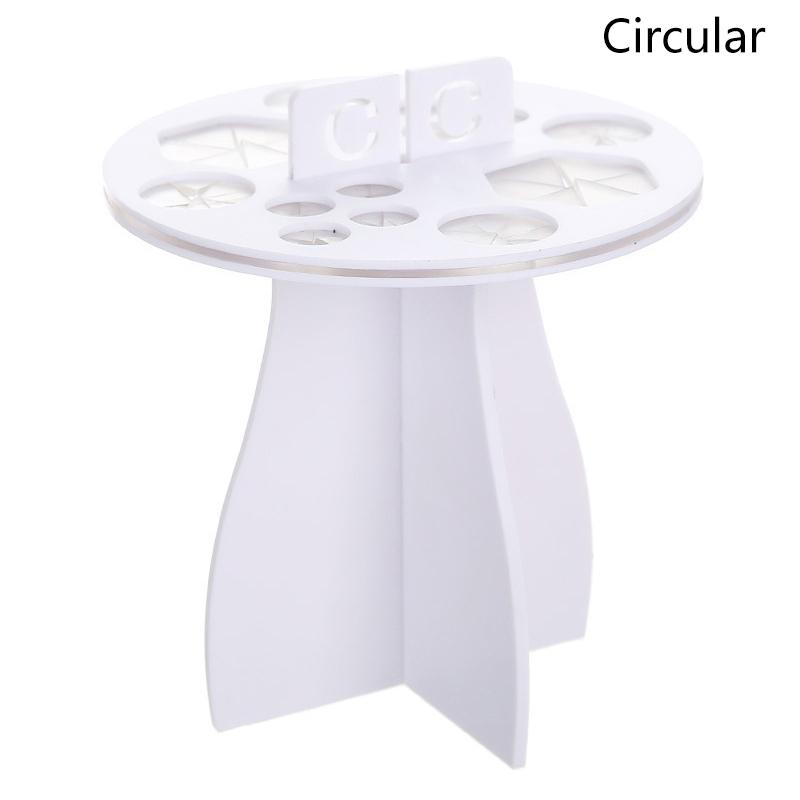 Stojan na sušenie štetcov na make-up 14 /26 otvorov Multifunkčný držiak na štetce na make-up Stojanový stojan na vystavenie Stojan na štetce na make-up Circular biela