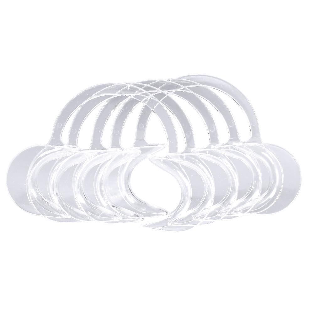 10pcs Disposable Teeth Whitening Mouth Opener Cheek Dental Clear Retractor Transparent Medium