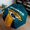 Jaguars Team Spirit Umbrella 8-Frame for Travel, Camping, Casual Lightweight Portable Umbrella, Essential for Every Family Holidays Gift