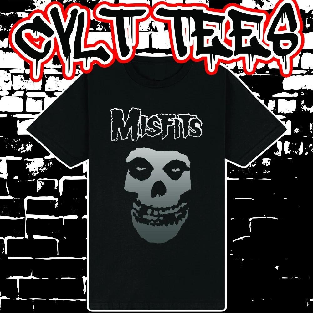 Men s and Women s T-shirts Misfits Band Tee 100% Cotton S