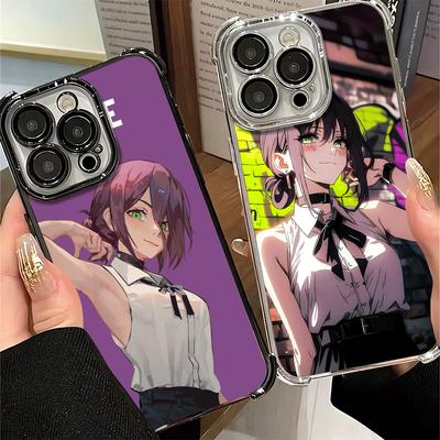 Anime Karakter R-Reze CSM Plating Telefoonhoesje Voor Xiaomi Poco X5 X6 X7 X8 Pro Max F8 Ultra F7 M8 M7 M5S Redmi 15C 15 14C 13C 13
