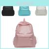 Nylon-Rucksack für High-School-Schüler mit einfachem einfarbigem Schultergurt und Buchstabendruck für den Campusgebrauch