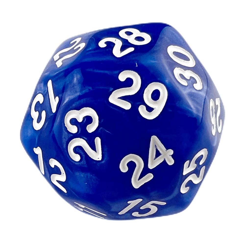 Dice D30 Polyhedral Dice Marble Effect Dice for Role Plsying Game Board Game Accessories