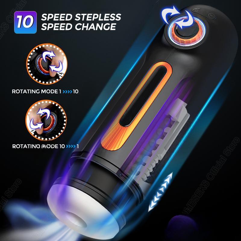 6in1 Automatic Telescopic Sucking Vibration Masturbators for Men Pussy Vaginas for Men Real Blowjob Sex Toys for Men