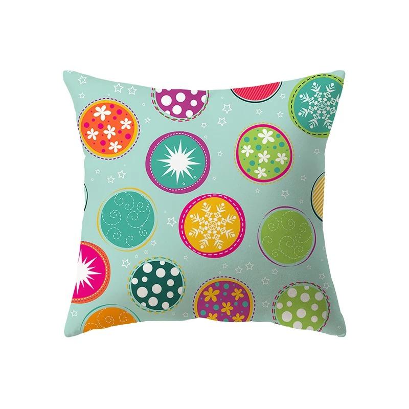 Christmas Themed Pillowcases Car Accessories Office Santa Claus Living Room Sofa Home Pillowcases