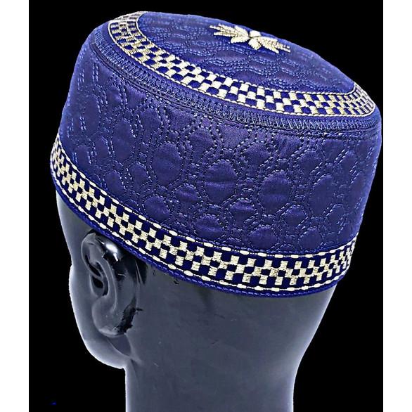 @ Cotton Brown Embroidered Muslim Prayer Cap For Men UKZQ403 50%off
