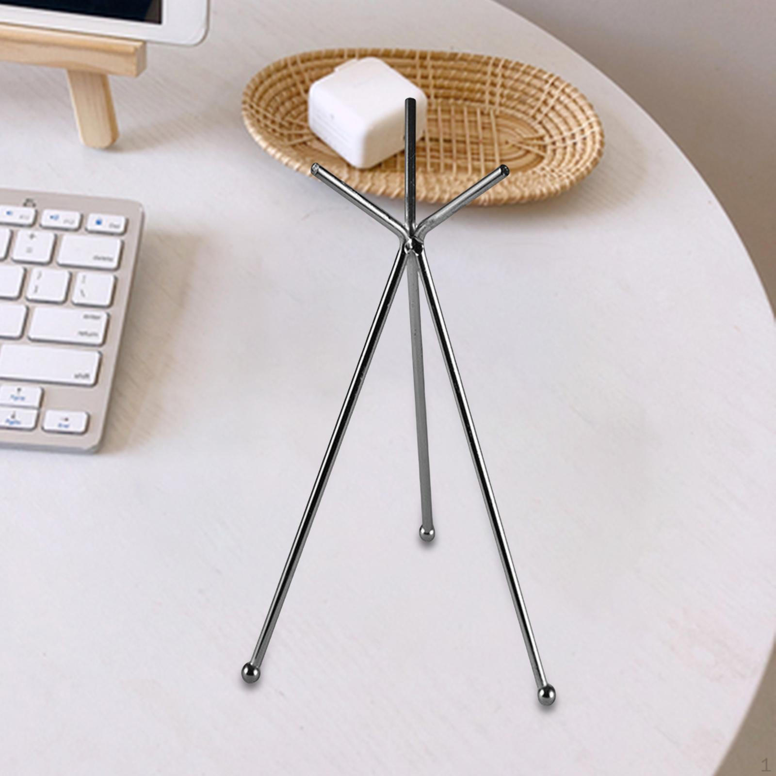 

Glass Ball Stand Holder Support Base for Home Photo Props Birthday Gifts 7.5*20cm Argent