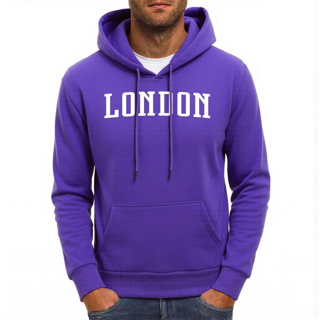 London England Letter Printing Men Hoody Pocket Hip Hop Hoodies Casual Loose Unisex Pullovers Autumn Fleece Man Streetwear