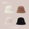 Autumn and Winter Lamb Wool Hat for Women Knitted Fisherman Hat Fashionable Casual Face Small Bucket Hat Warm Basin Hat Trendy