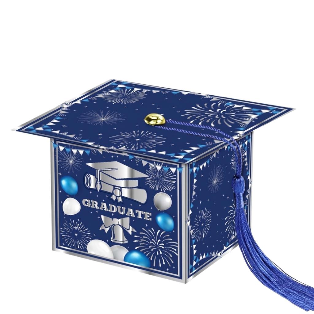 Graduation Doctoral Cap Box Surprise Candy Packaging Bags & Gift Storage Bags For Graduation Party