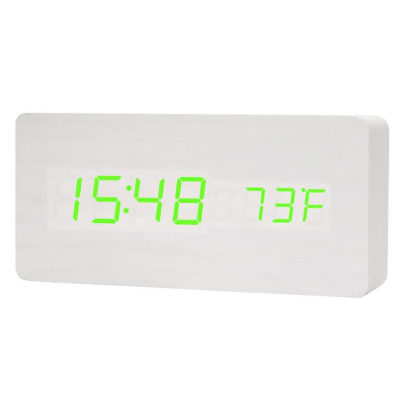 Creative Sound-Activated Wooden Clock - Multifunctional Home & Student Gift
