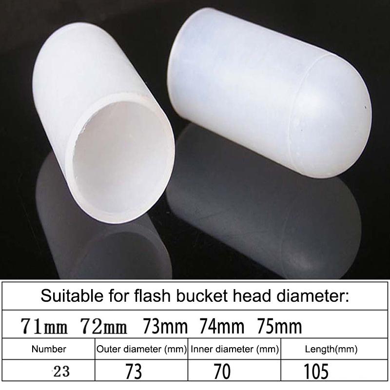 2Pcs Silicone Elastic Flashlight Lampshade For Sp31 Sp35 If22A C8G If25A Sp36 S2 C8 Ea01 Ts21 Q8 14-75Mm Torch