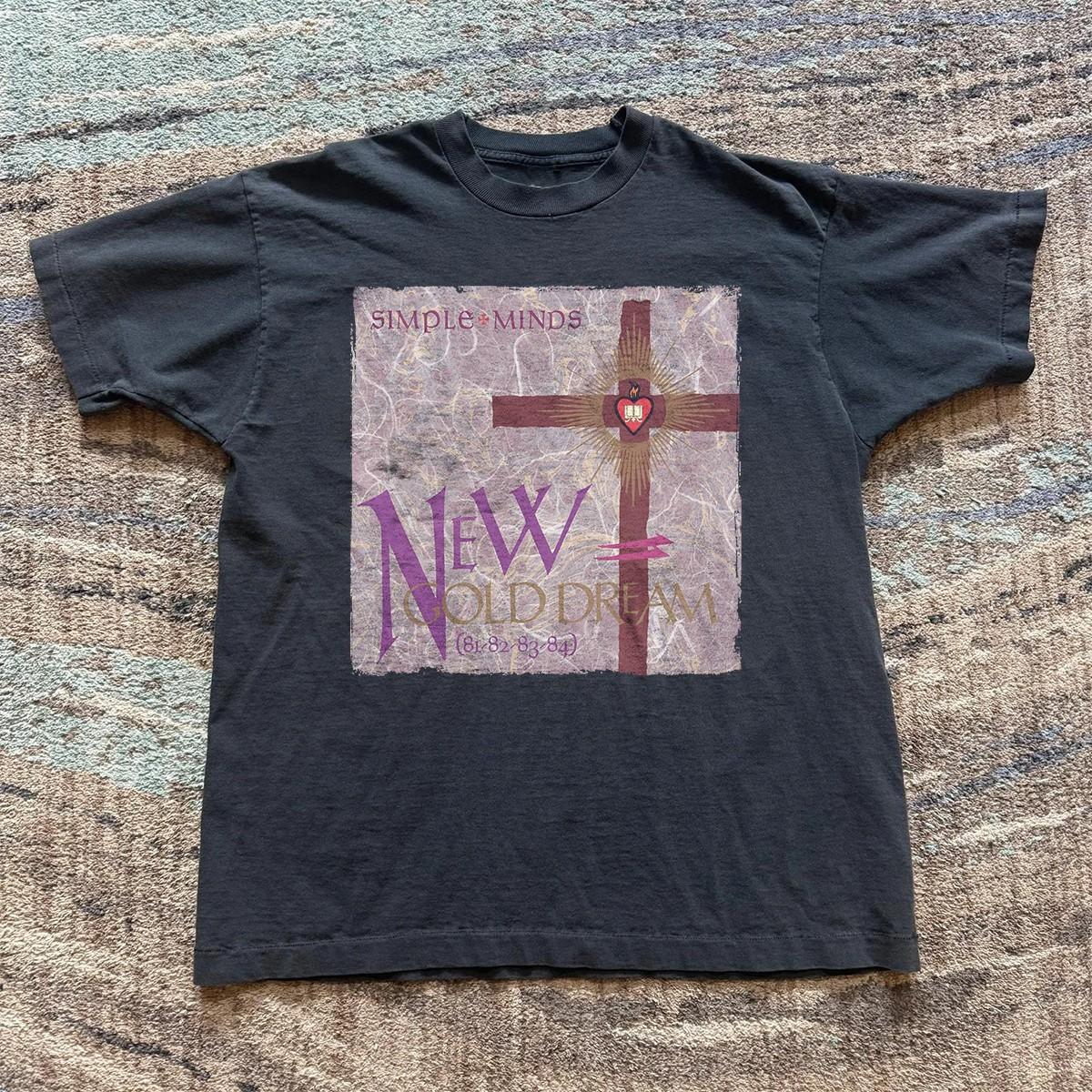 Simple Minds New Gold Dream (81–82–83–84) Unisex Black T-shirt Size S-5XL XXXXL